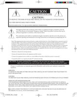 Mitsubishi LT3050 TV Operating Manual